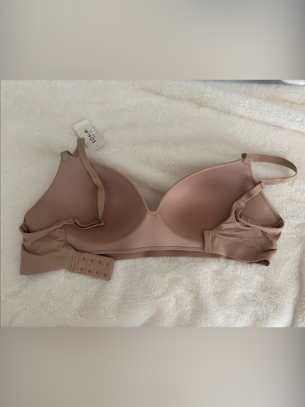 Soma Nude Taupe Enbliss Wireless T-Shirt Bra - Picture 2 of 4